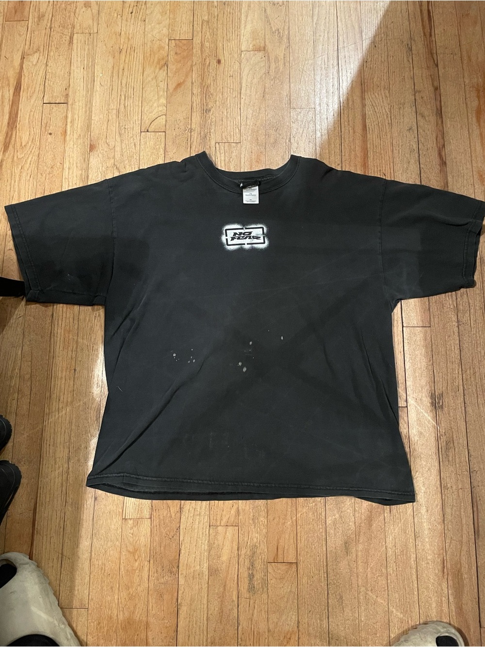 Black Graphic Crew Neck T-Shirt - Unbranded